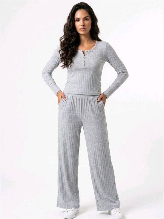 Latte Love Other - Latte Love Long Sleeve Top and Wide Leg Pant